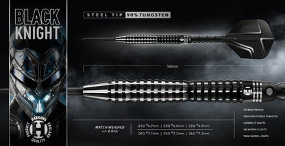 Harrows Black Knight 90% Tungsten Steel Tip Darts