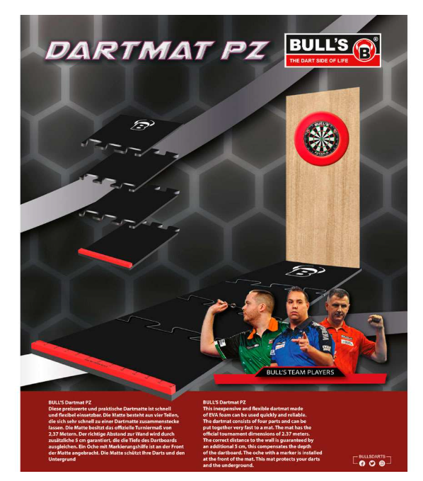 BULL's Dartmat PZ