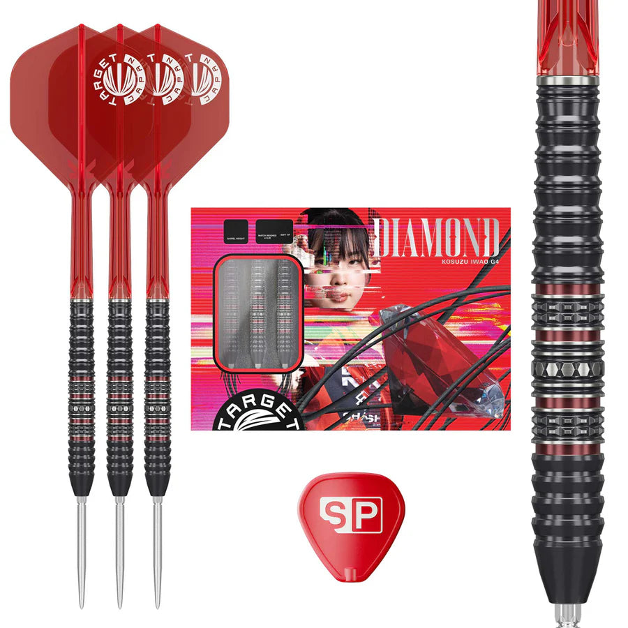 Target Japan Kosuzu Iwao Diamond G4 90% Tungsten SP Steel Tip Darts