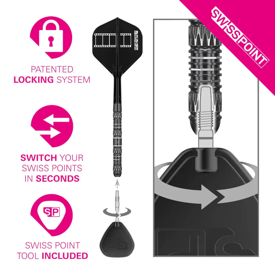 Chris Dobey 95K 95% Tungsten SP Steel Tip Darts