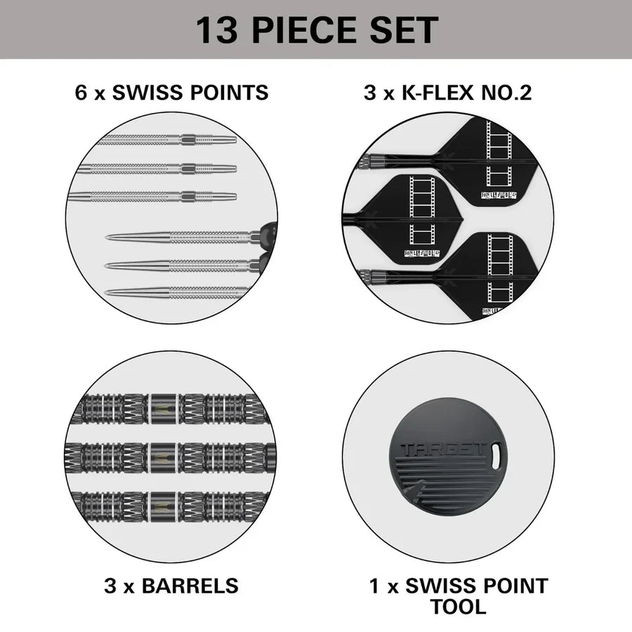 Chris Dobey 95K 95% Tungsten SP Steel Tip Darts