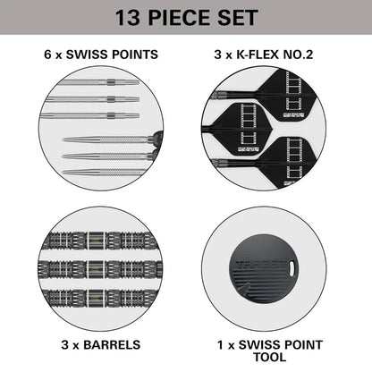 Chris Dobey 95K 95% Tungsten SP Steel Tip Darts