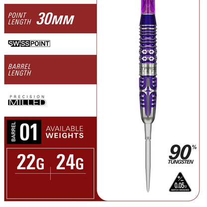 Target Japan Kasumi Sato Endeavour G3 90% Tungsten SP Steel Tip Darts