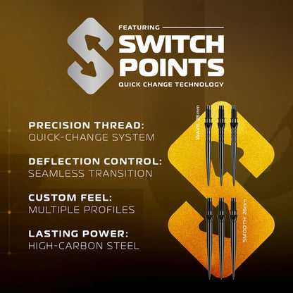 Winmau Exion Parallel 90% Tungsten Darts (SP)