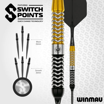 Winmau Exion Parallel 90% Tungsten Darts (SP)