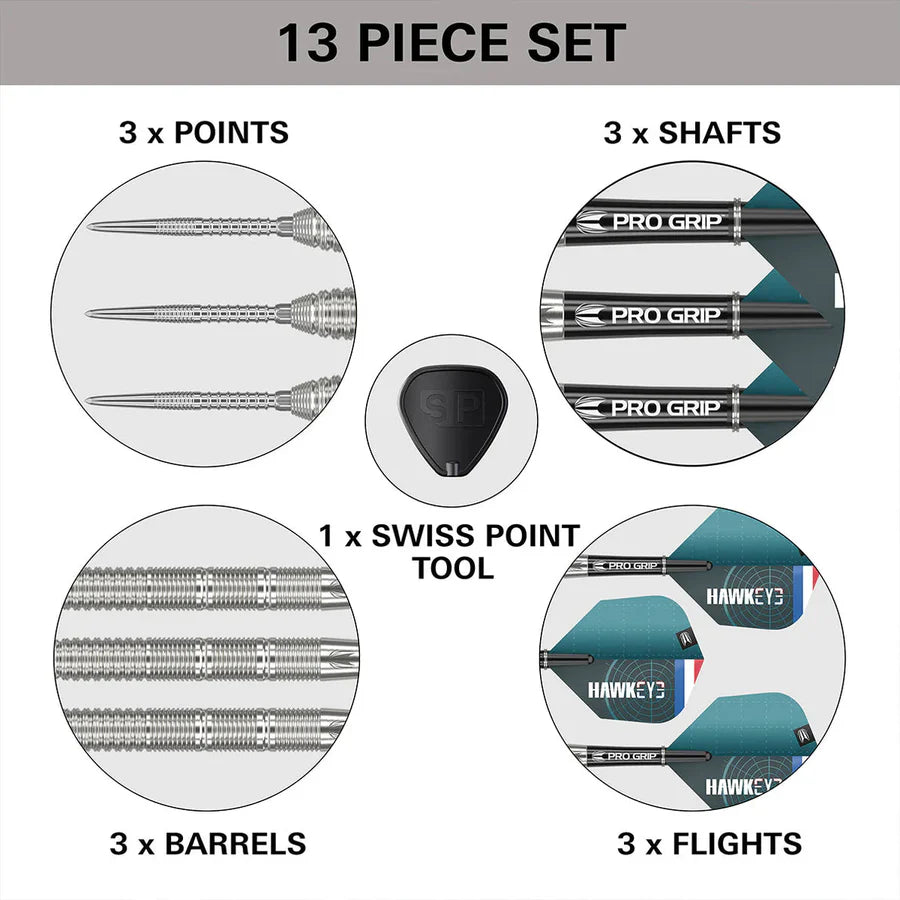 Target Kevin Doets 90% Tungsten SP Steel Tip Darts