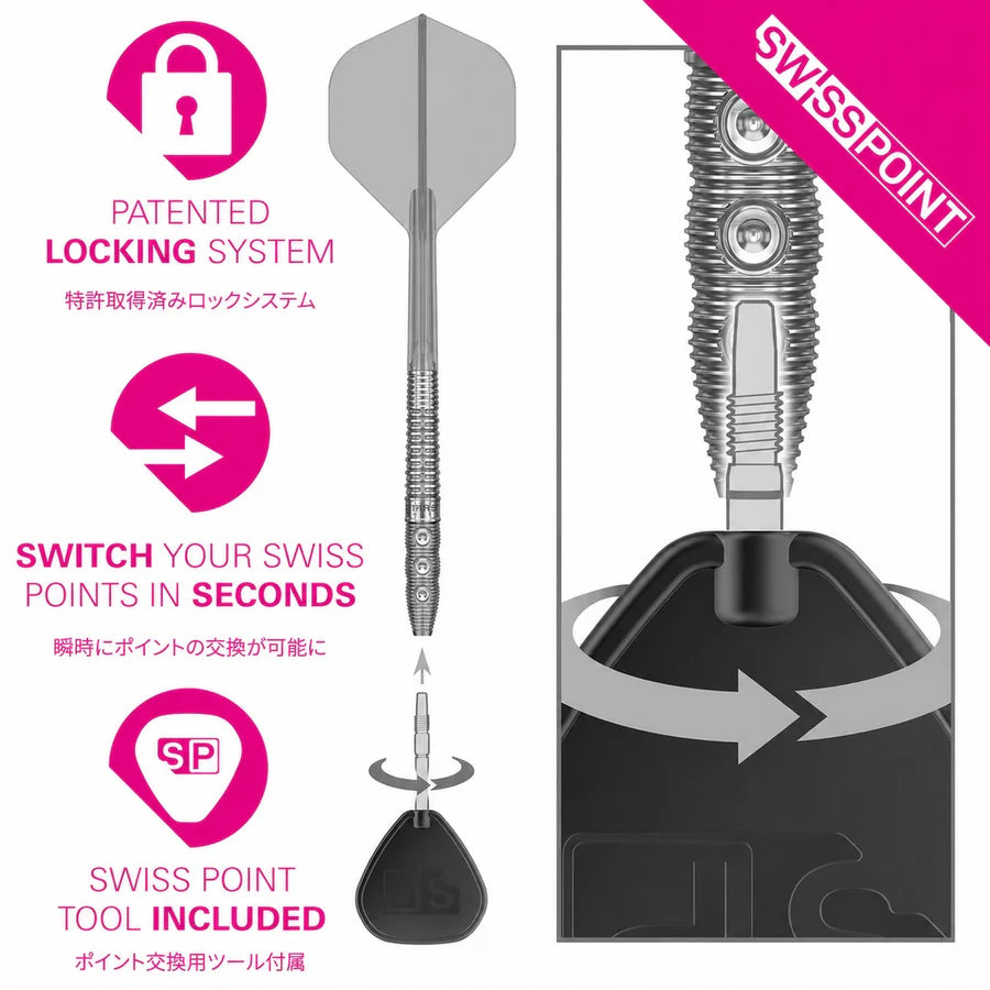 Target Japan Hot Shot G2 90% Tungsten Steel Tip Darts