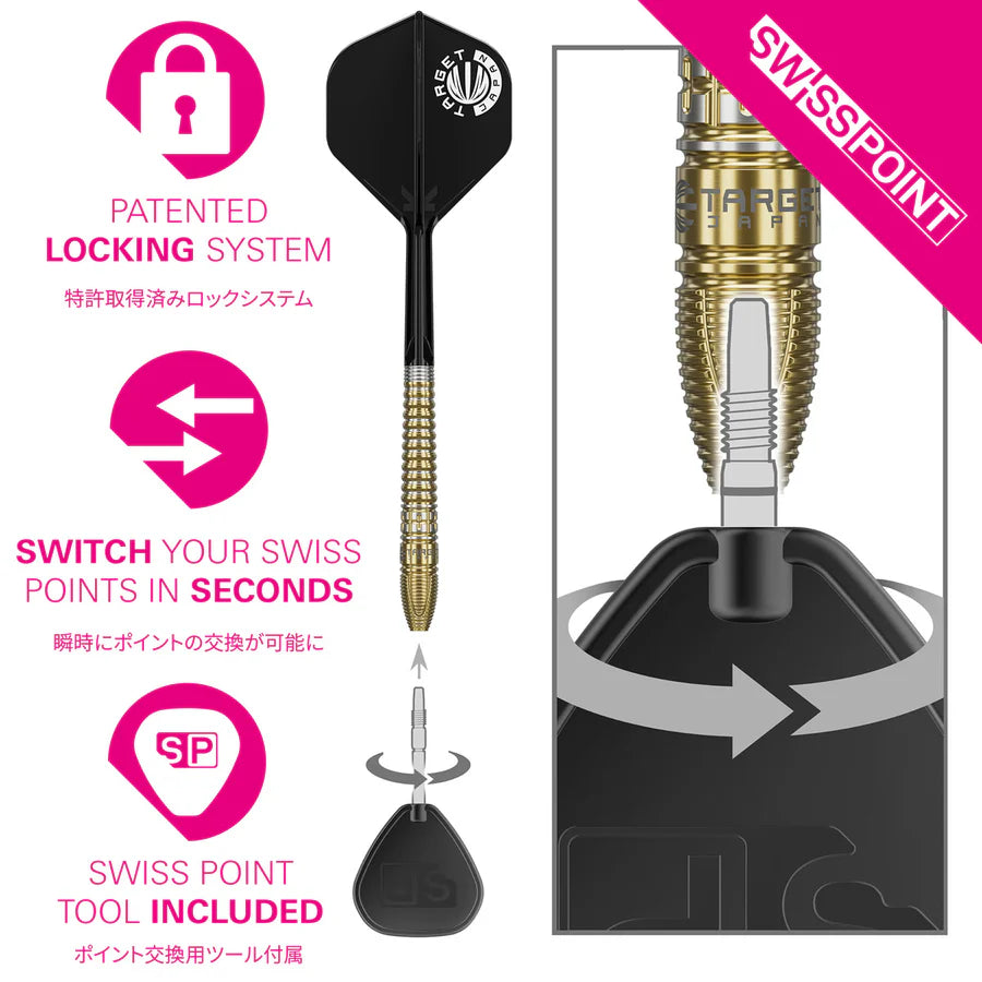 Target Japan Harith Lim Hot Shot G3 90% Tungsten SP Steel Tip Darts
