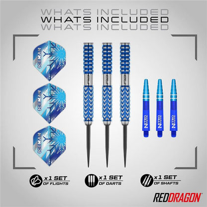 Red Dragon Gerwyn Price Glacier 90% Steel Tip Darts