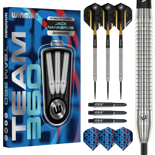 Winmau Team 360 Jack Nankervis 90% Steel Tip Darts