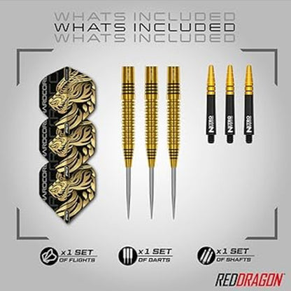 Red Dragon Jonny Clayton Gold 90% Tungsten Steel Tip Darts