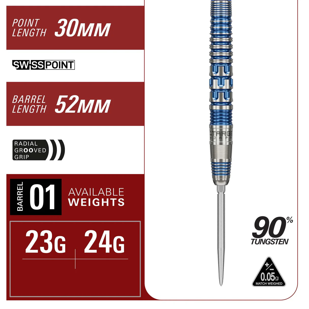 Target Japan Mizu 01 90% Tungsten Darts (SP)