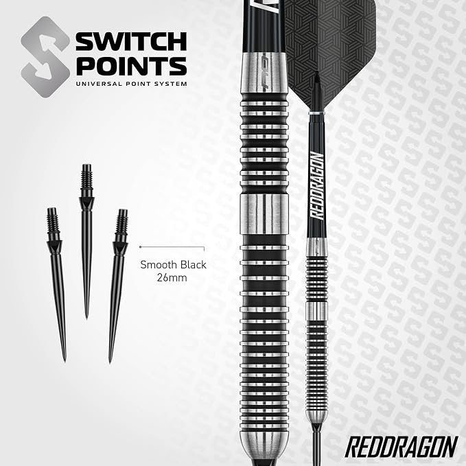 Red Dragon Pegasus Switch Point 90% Steel Tip Darts
