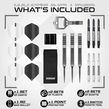 Red Dragon Pegasus Switch Point 90% Steel Tip Darts