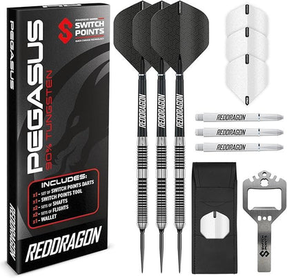 Red Dragon Pegasus Switch Point 90% Steel Tip Darts