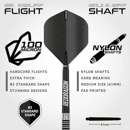 Red Dragon Pegasus Switch Point 90% Steel Tip Darts