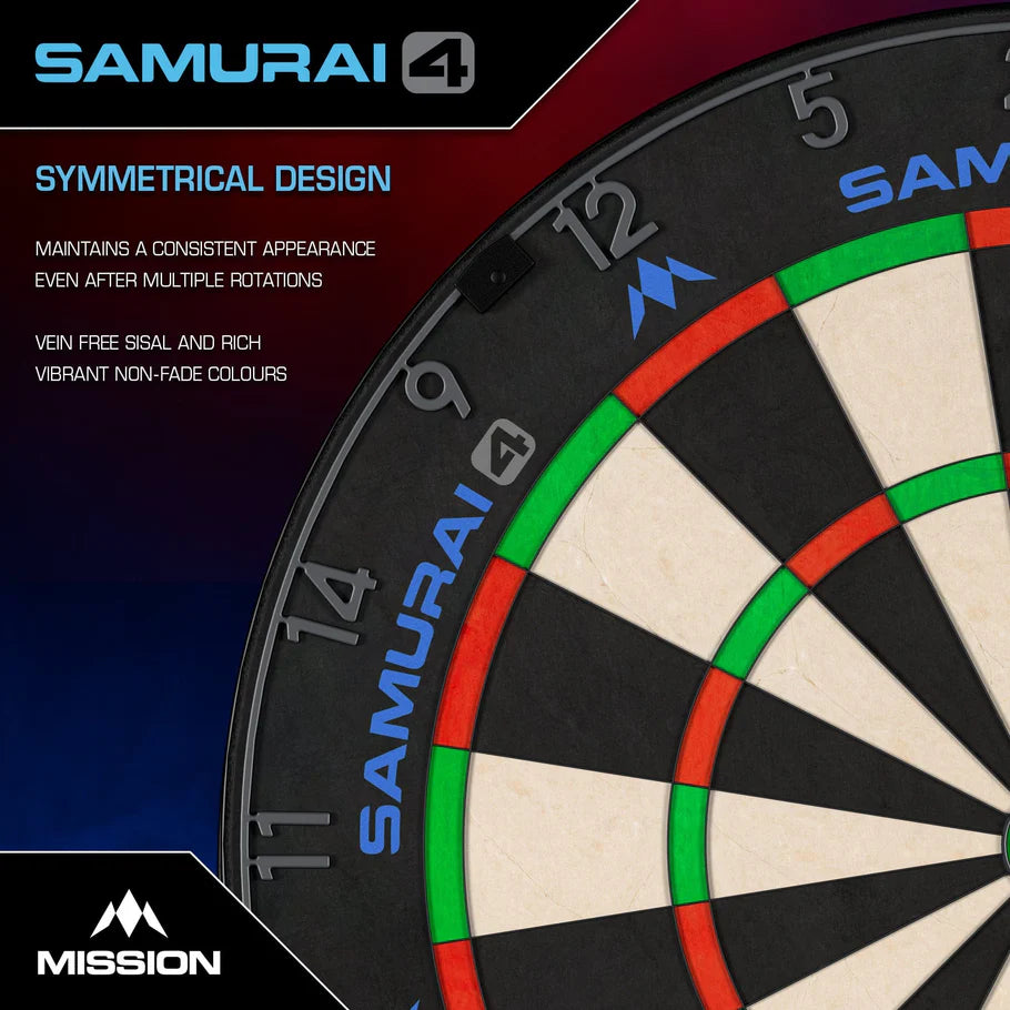 Mission Samurai 4 Graphite Edition Dartboard