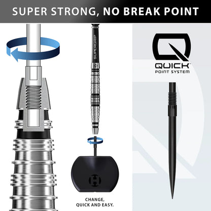 Harrows Supergrip QP Torpedo 90% Darts