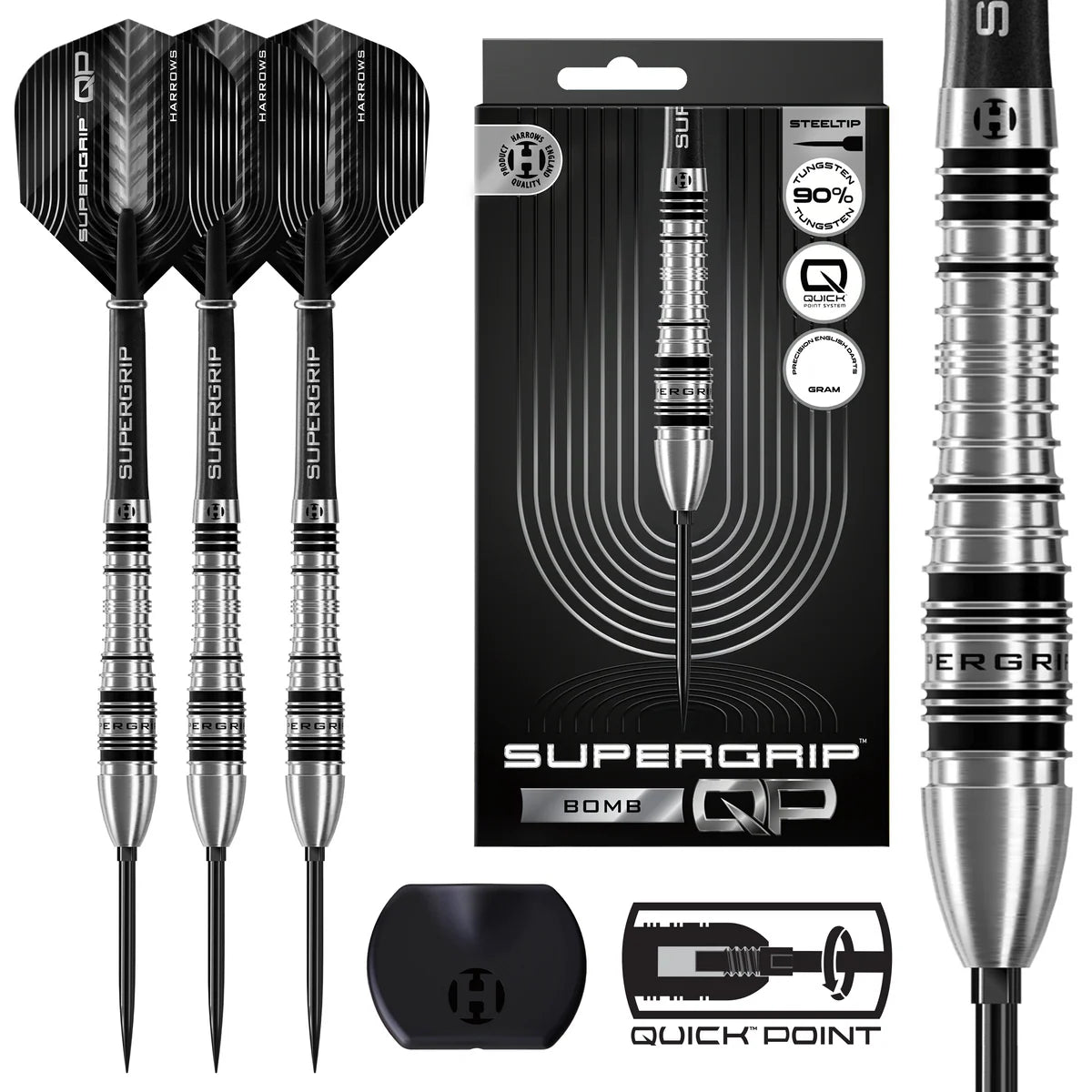 Harrows Supergrip QP Bomb 90% Darts