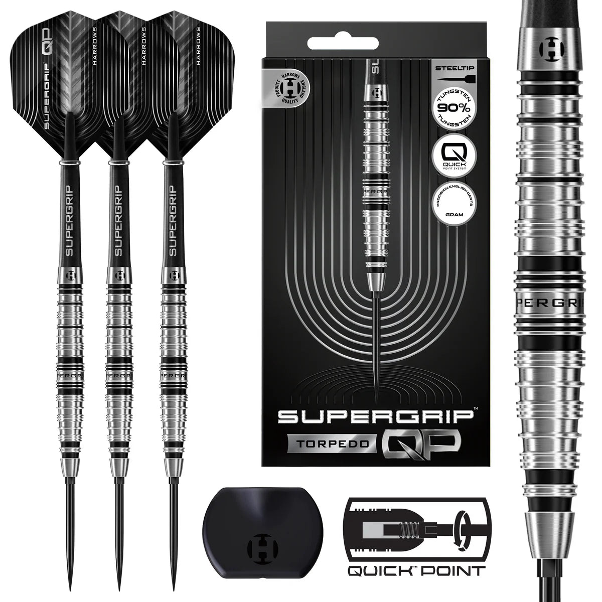 Harrows Supergrip QP Torpedo 90% Darts