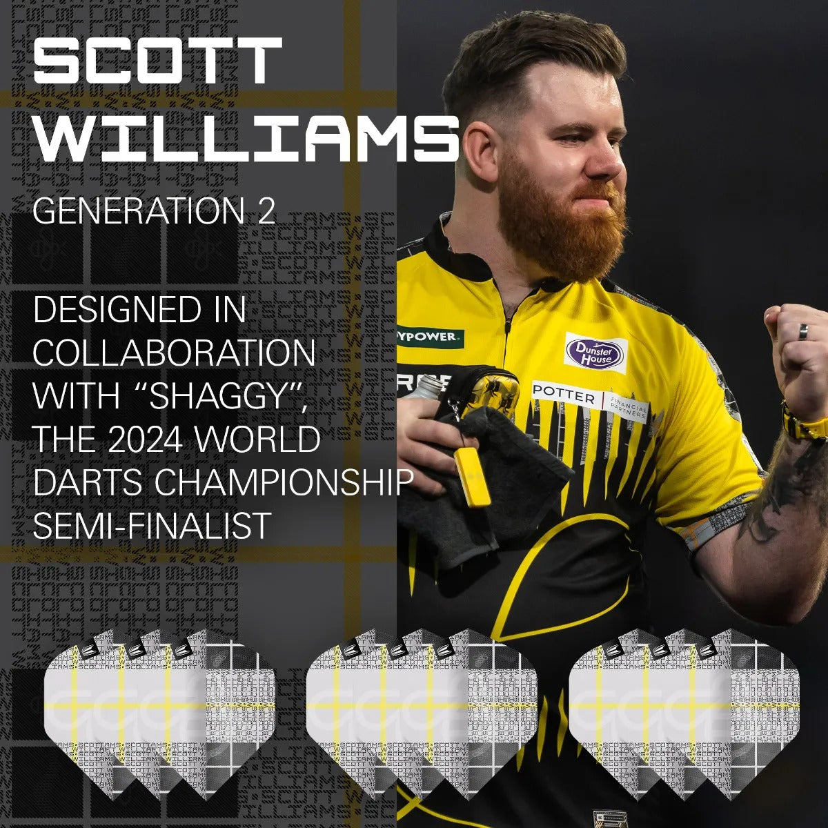Target Scott Williams G2 90% Tungsten SP Steel Tip Darts