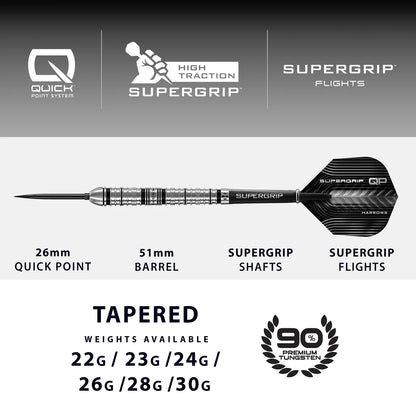 Harrows Supergrip QP Tapered 90% Darts