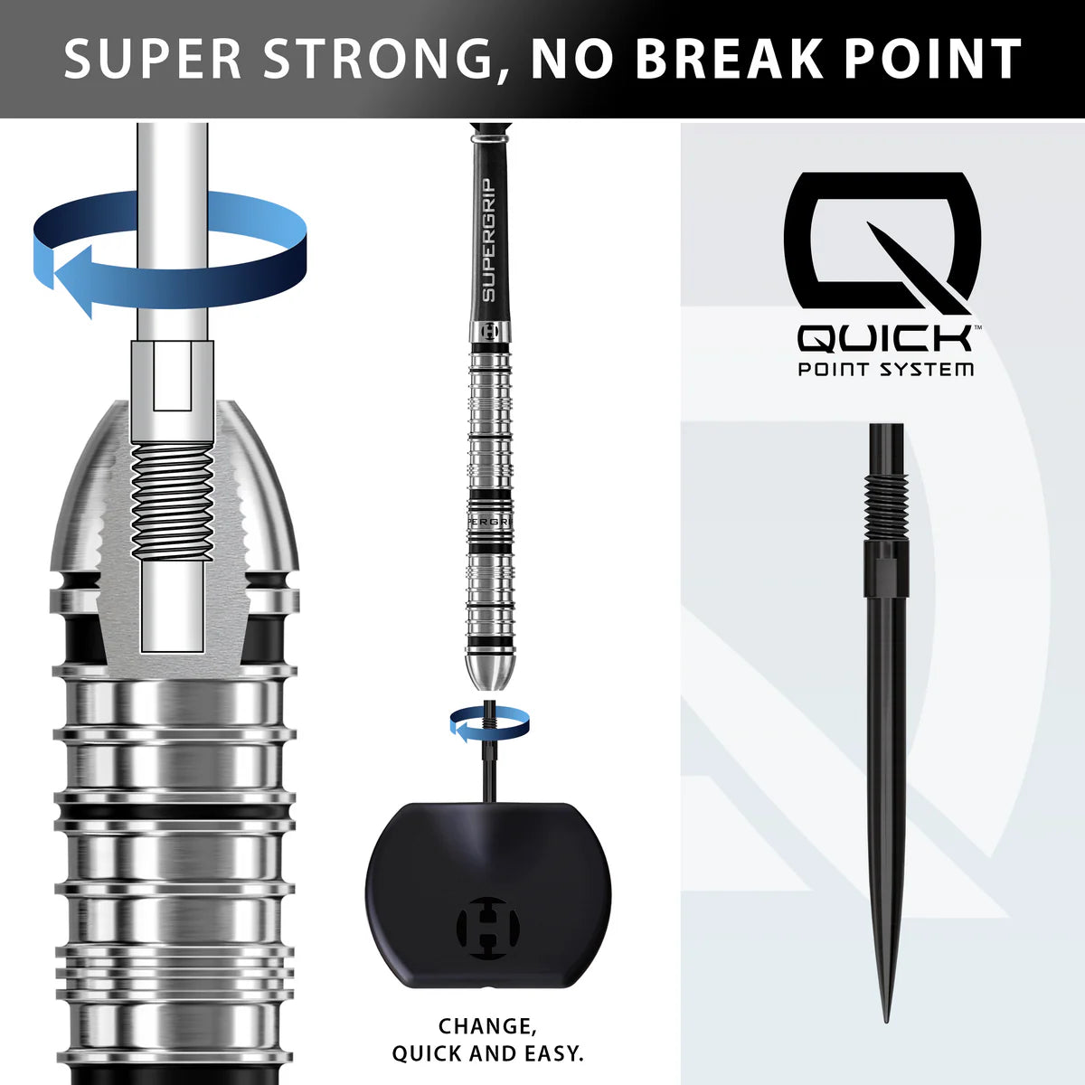 Harrows Supergrip QP Tapered 90% Darts