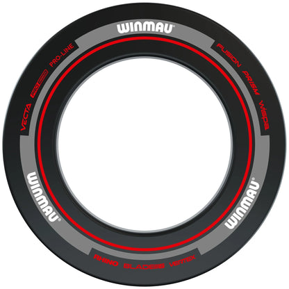 Winmau Advance Black and Red Dartboard Surround
